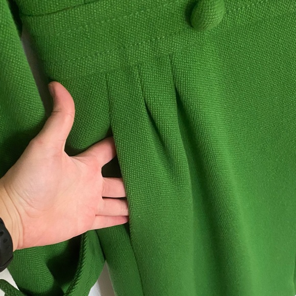 J. Crew Vintage Green Coat - 100% Wool - Picture 3 of 7
